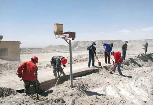 礦區(qū)1號(hào)地磅清理現(xiàn)場(chǎng)